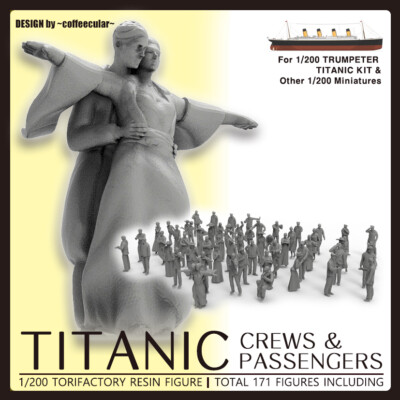 Tori Factory 1/200 TITANIC Crews and Passengers(171 ea) Figure
