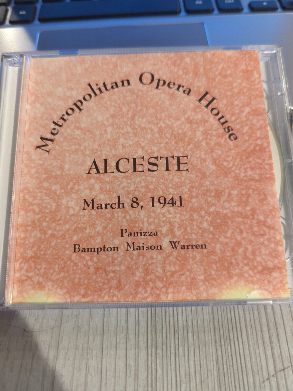 Rare Live Opera Recording CD 10-Alceste 1941 Bampton Maison Warren Kent Paolls