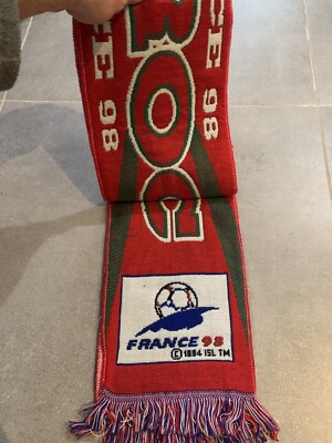Écharpe Vintage France 98 Coupe Du Monde - Supporter Football - Unisexe