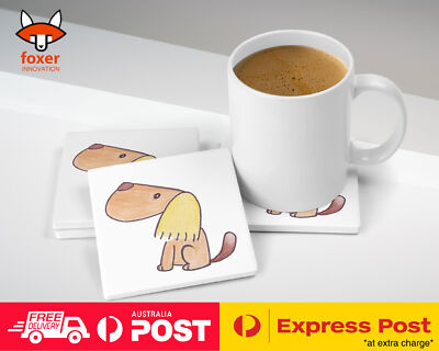 COASTER COFFEE DRINKING MAT|CUTE DOG SKETCH ART DRAWING #3