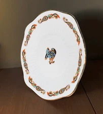 rare vtg disc'd book of kells royal tara ireland fluted square cake plate/dish