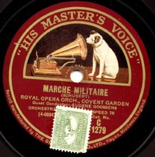 Schubert, Berlioz: Märsche Eugene Goossens Covent Garden Orchestra HMV UK 78 rpm