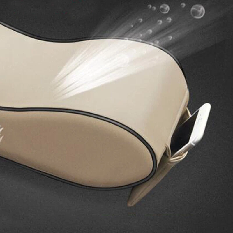 Beige Dust-proof Leather Car Armrest Pad Cover Auto Center Console Cushion Mat - Изображение 4 из 4