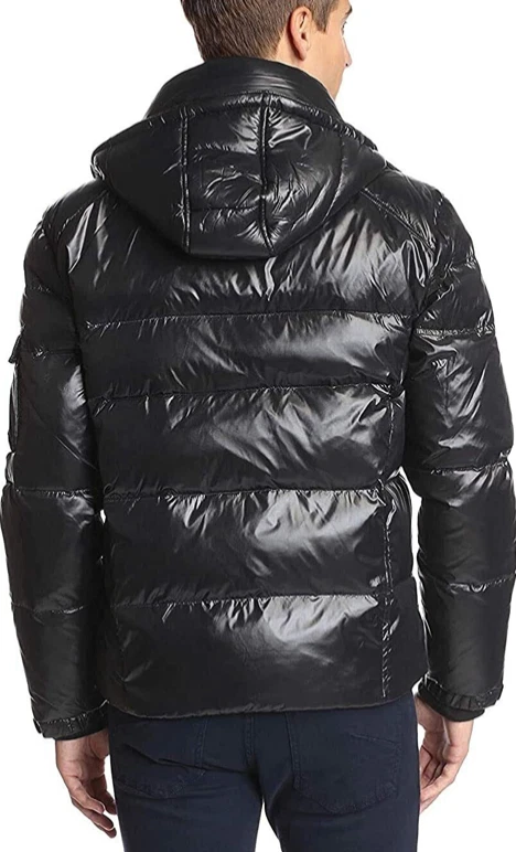 S13 Men s Downhill Quilted Down Puffer Coat Jet Sz XL
