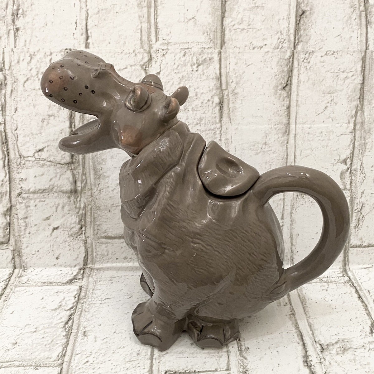 BLUE SKY Clayworks Lynda Corneille Harper Hippo Hippopotamus