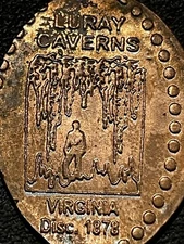Luray Caverns Virginia Discovered 1878 Zc Elongated Penny #060607