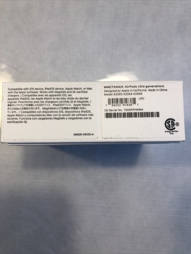 Original Apple AirPods 3rd Generation A2566 Empty Box Only - 第 3/4 張圖片