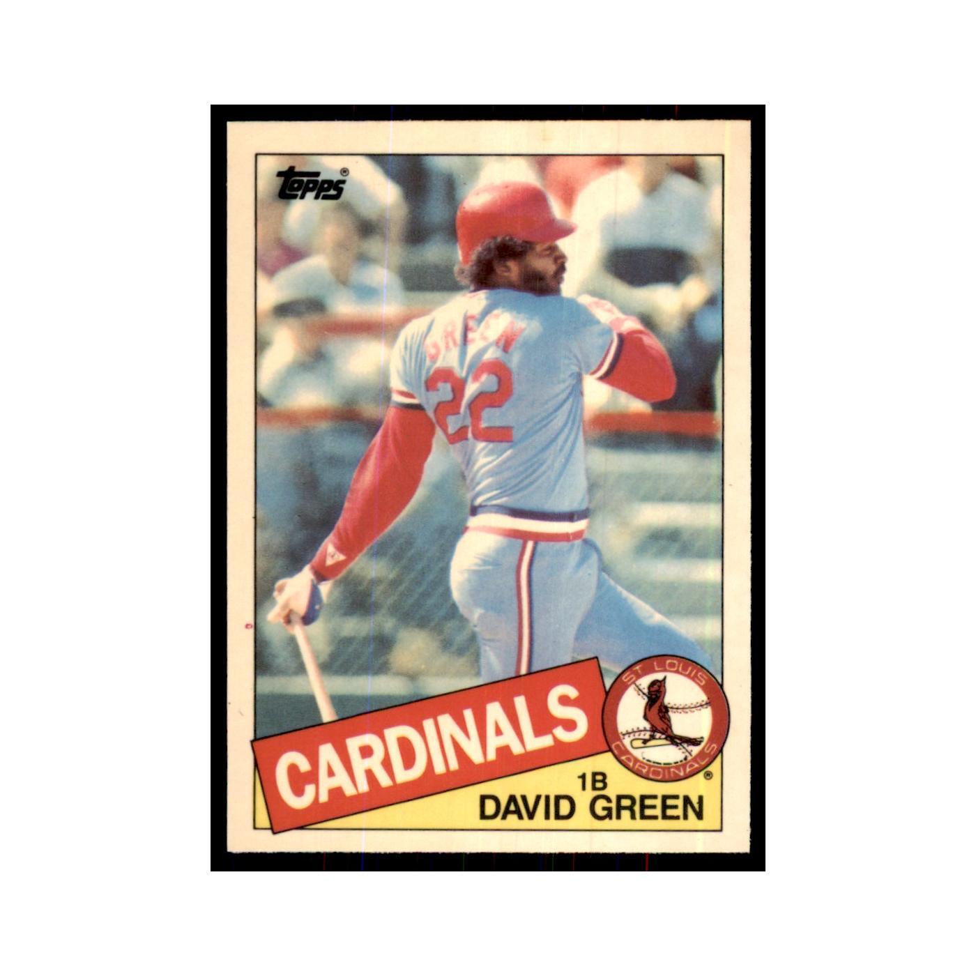 David Green 1985 Topps Tiffany #87 Baseball Cards Baseball Card NM