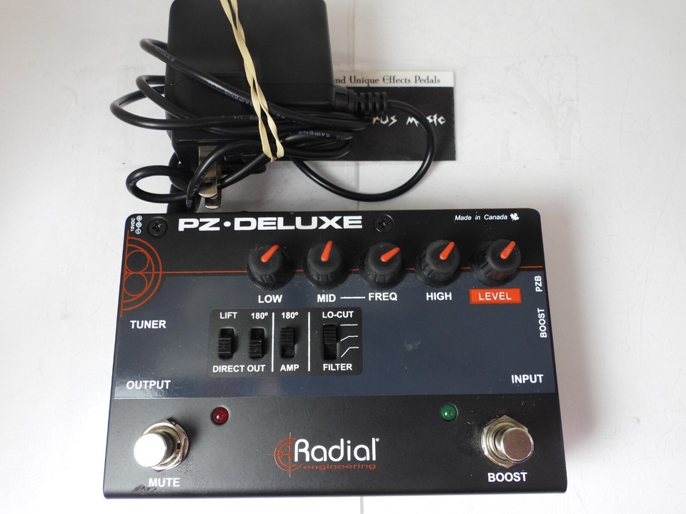 Radial Tonebone PZ Pre Acoustic Preamp DI Direct Box Effects Pedal w