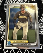 2024 Bowman Base Chrome Prospect #BCP-87 Homer Bush Jr.  - San Diego Padres