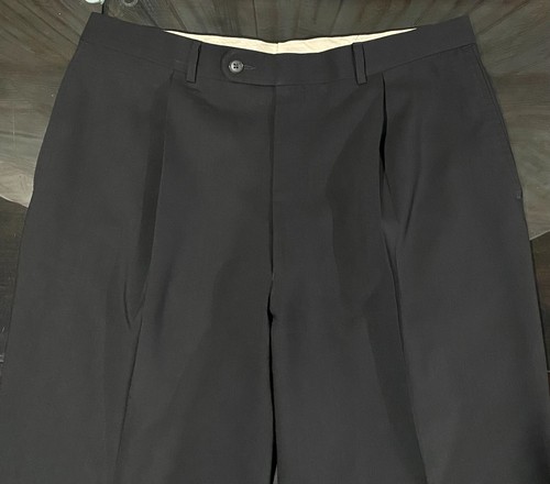 JACK VICTOR Prossimo Wool Suit 44R Jacket 36x31 Pants 3/2 Roll Charcoal Gray - Picture 15 of 17