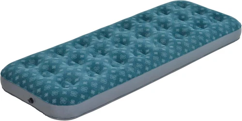 Single Size Air Mattress Inflatable Bed Sleeping Pad for Camping, Patterned Floc