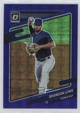 2021 Panini Donruss Optic Purple Pandora Prizm 66/99 Brandon Lowe #164 0v7h
