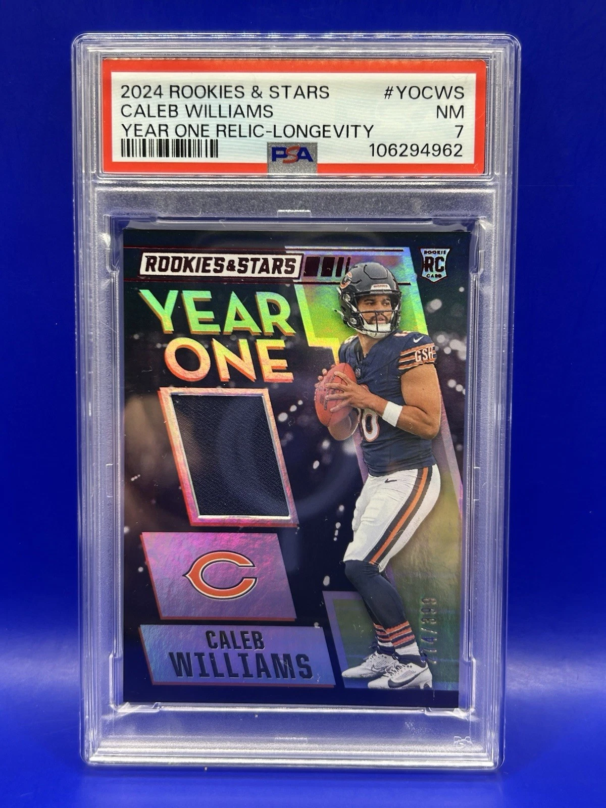 Caleb Williams Panini Rookies & Stars Year One Relics #YOCWS Longevity