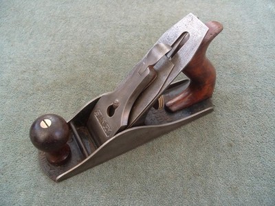 Stanley No 4 Glätthobel, Palisandergriffe, Hergestellt in den USA. Typ 13