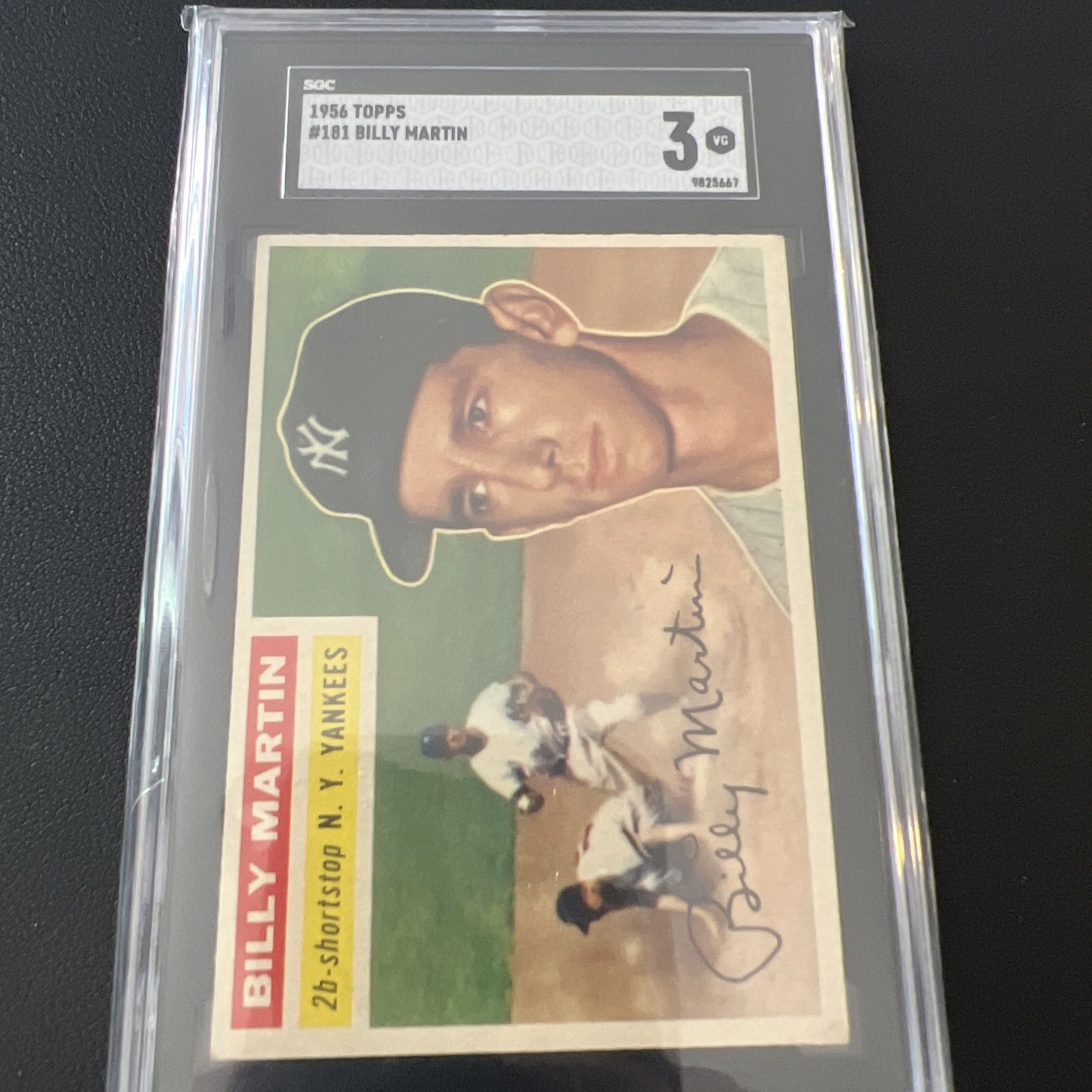 1956 Topps Baseball #181 Billy Martin SGC 3