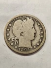 1895-O Barber Silver Quarter 25c