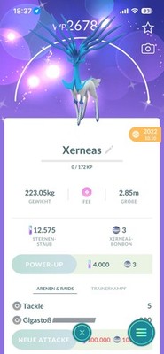 Pokémon Acc GO   mit Shiny Xerneas