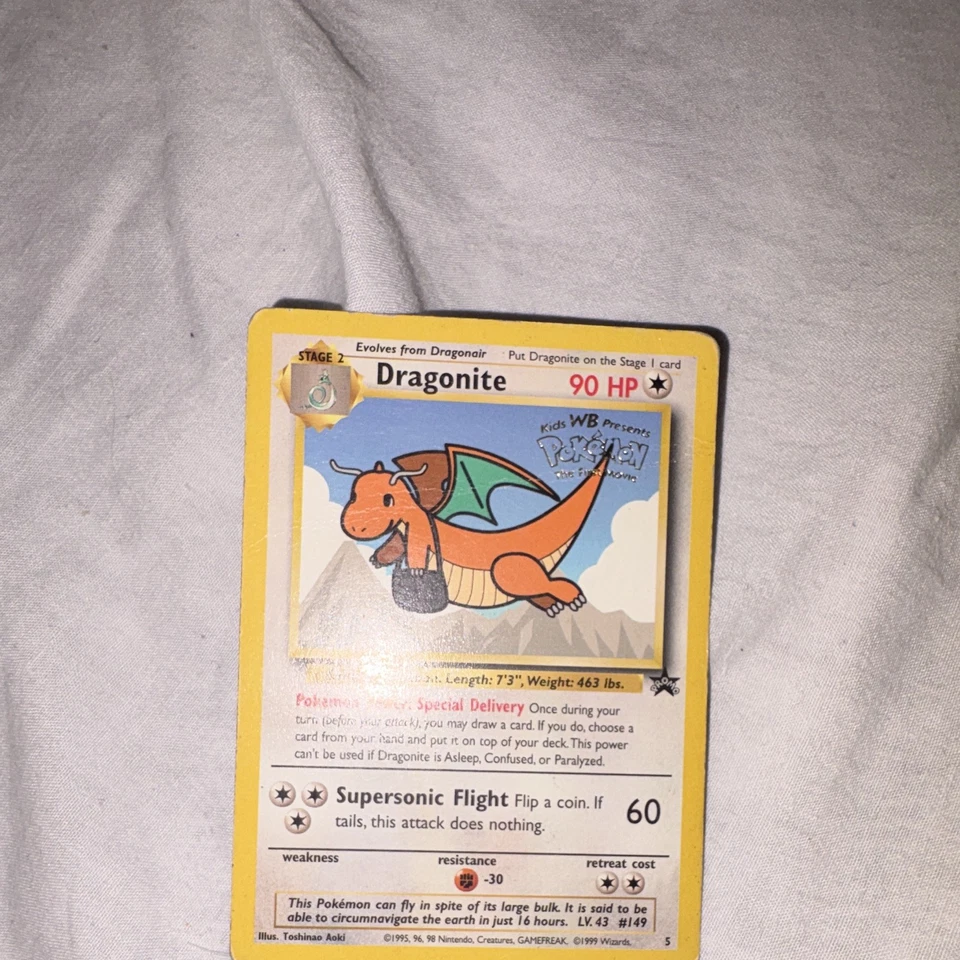1999 Wizards of the Coast (WOTC) Black Star Promo Dragonite (#149)