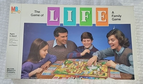 Vintage 1985 The Game of Life Board Game Milton Bradley 100% Complete