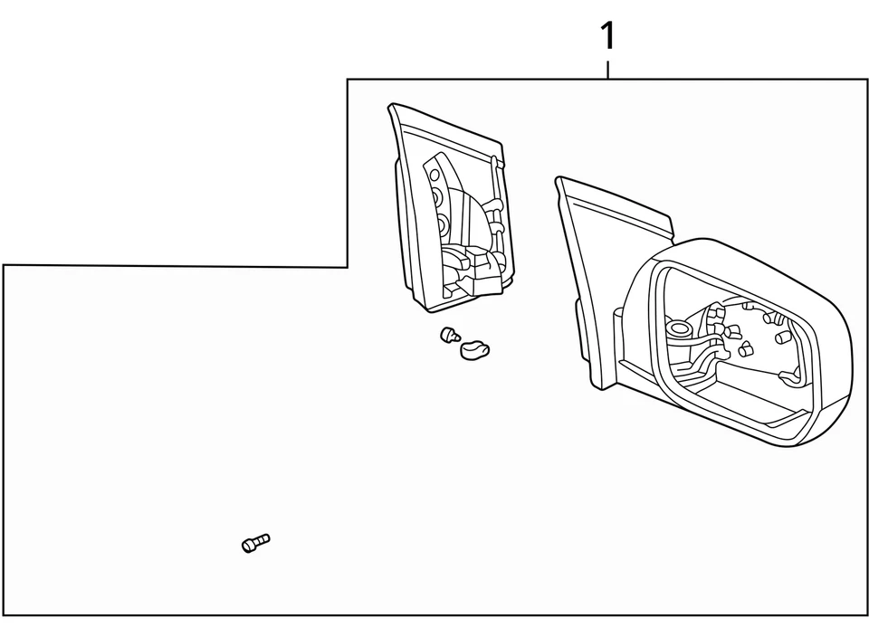 Espejo de puerta manual con visión lateral izquierda para conductor Acura MDX 2001-2006 QMSCH Foto 4 de 4