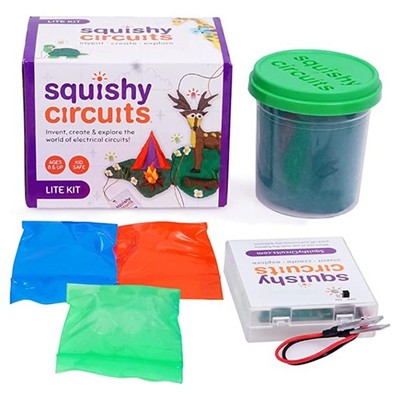Squishy Circuits Lite Kit - Add-On with an Medium, Black, Green, Red