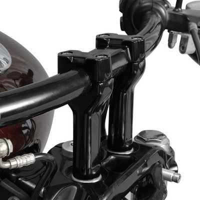 4'' Handlebar Riser 1 1/4'' Clamp Kit Fit For Harley Softail Dyna Super Wide Glide