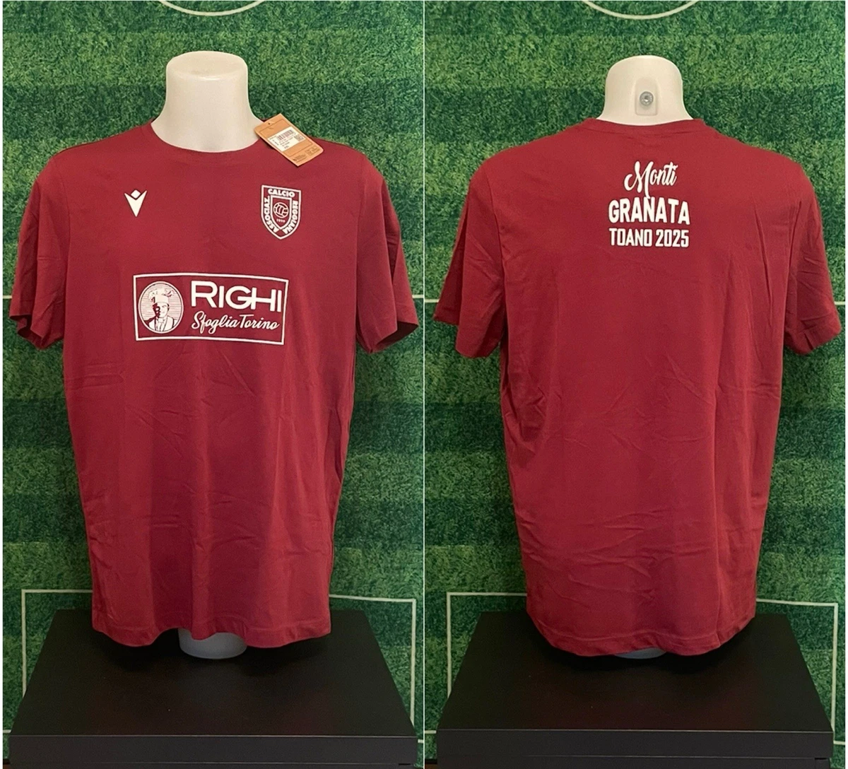 Maillot Vintage AC Reggiana Football – Années 90, Taille XL, Numéro 3