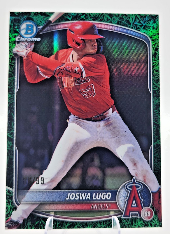 2025 Bowman Draft Joswa Lugo Chrome Green Grass Refractor /99 Angels