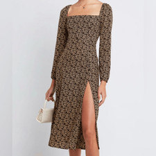 NEW O.P.T. Lenon Floral Midi Dress 8