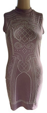 Say What Dress Womens Small Grey Studded Sleeveless Dress