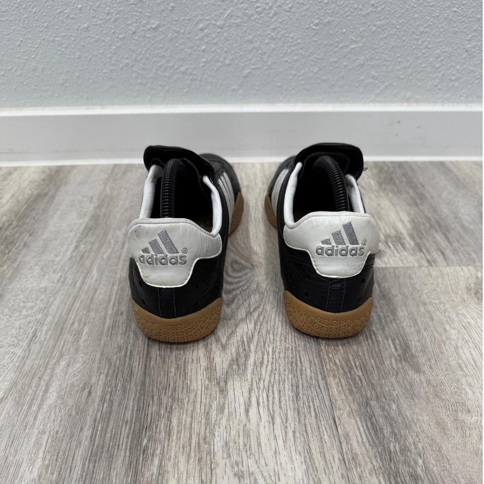 Adidas Sm II Taekwondo Shoes Black White 3 Stripe Slip On Sneakers Gym - Image 4 of 4