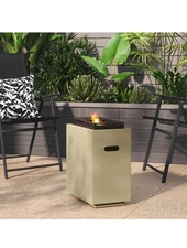 1lb Rectangular Fire Pit Tan - Room Essentials