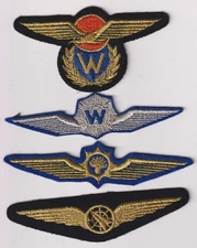 Netherlands aviation wings Pilot Observer, Observer, WSO Ordnance lot of 4 color