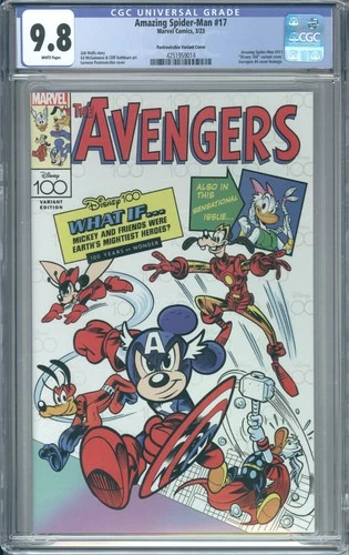 Amazing Spider-Man #17 CGC 9.8 2023 Pastrovicchio Cover Disney 100