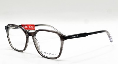 NEW PERRY ELLIS PE 431-1 CRYSTAL GREY AUTHENTIC EYEGLASSES 52-18