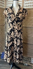 Urban Outfitters Floral Black And Nude Color Dress Size Large
