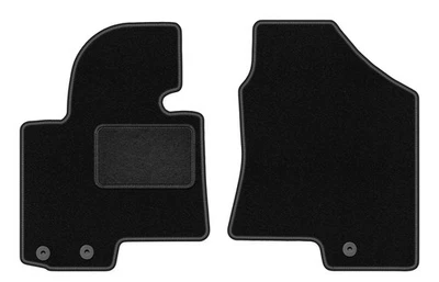Tapis de sol avant en Velours noir pour Hyundai ix35 2009-2015 - Photo 1/4