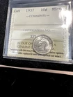 1937  ICCS Graded Canadian,  ¢10  Cent, **MS-63** # XFL 900