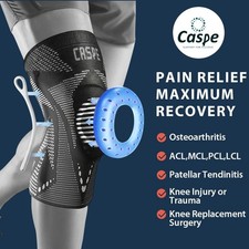 Knee Sleeve Compression Brace Support for Sport Gym Joint Pain Arthritis Relief