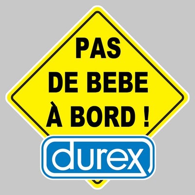 STICKER KEIN BABY AN BORD DURAX HUMOR AUFKLEBER PA057