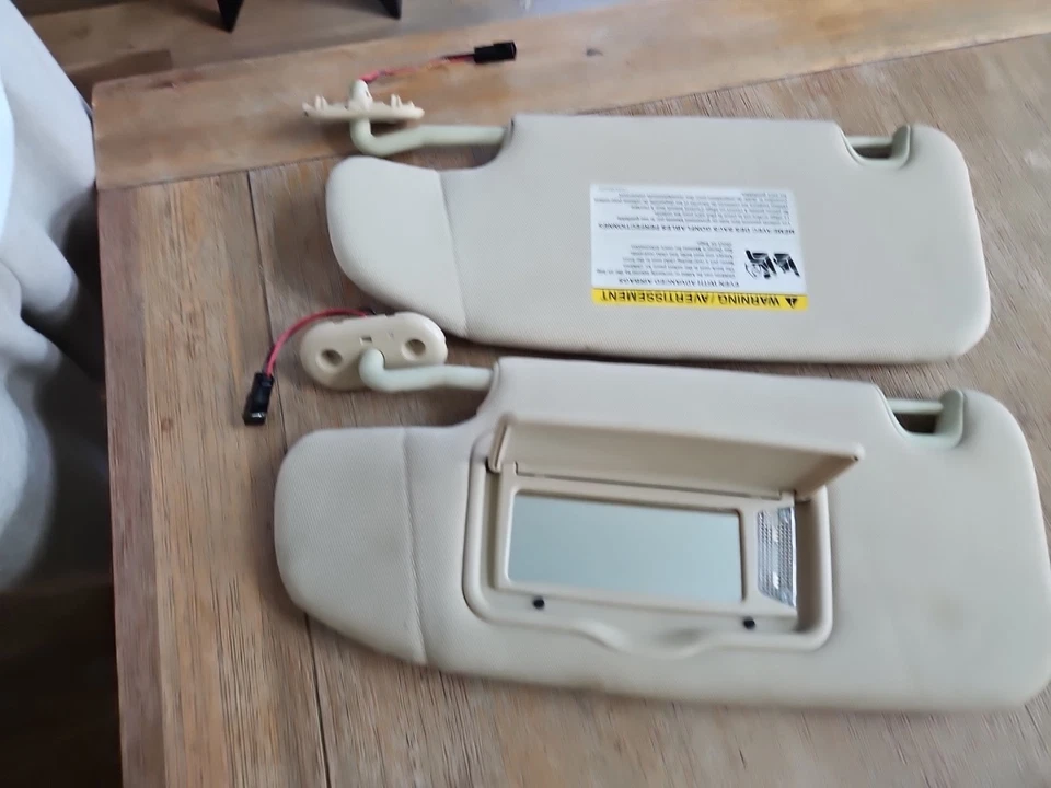 Lincoln MKZ 2007-2009 pasajero conductor izquierdo derecho parasol beige OEM C02B17081 Foto 4 de 4