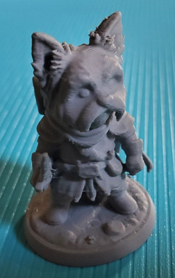 3D Printed Yorki Adventurer D&D Pathfinder Tabletop Miniature. Unpainted/Unused!