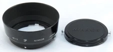 OEM Nikon F 50/2 Clip-on Lens Hood with 52mm Nikkor Lens Cap