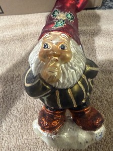 Christopher Radko 1998 "Elf Secrets" Glass Ornament