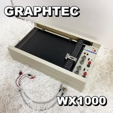 GRAPHTEC WX1000 X-Y Recorder Recording device w/cable Power check only AS-IS