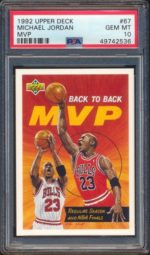 1992 Upper Deck #67 Michael Jordan PSA 10 Gem Mint