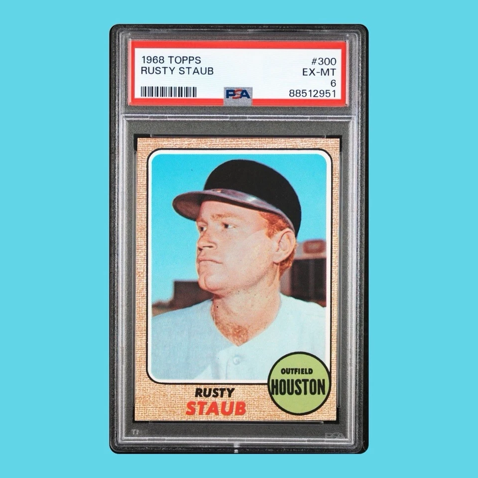 1968 Topps PSA Graded Lot HOFs and All-Stars Matthews, Kaline, Jenkins, Neikro + - Image 2 of 4