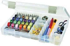 Artbin Sew Lutions Clear Sewing Supply Box With Bobbin Tray And Dividers