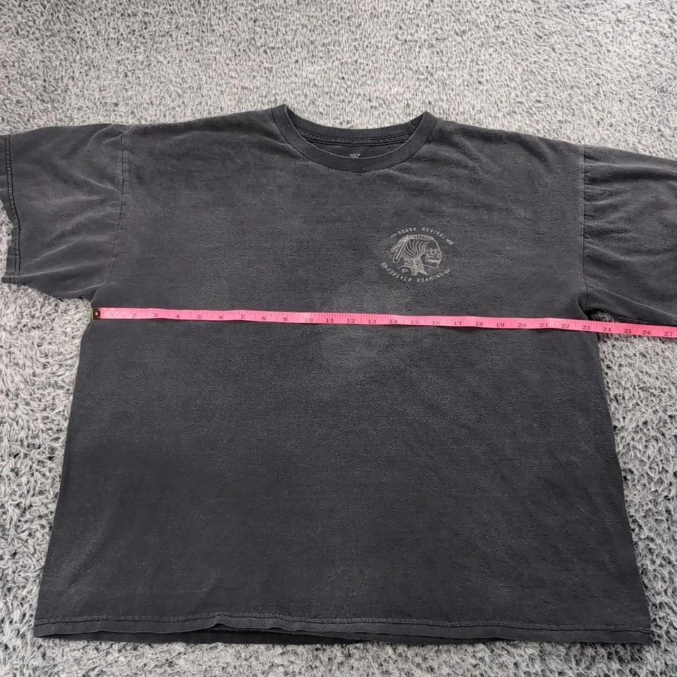 Camisa Roark Revival Adulto Extra Grande Negra Calavera Huckberry Forever Roaming Foto 3 de 4